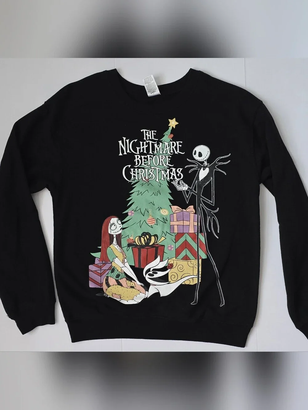 The Nightmare Before Christmas Black Crewneck Sweatshirt